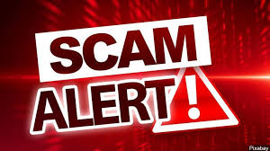 graphic of the words "Scam Alert"