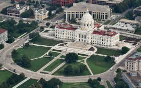 Aerial Photo of Minnesota state capitol for CARES Act information